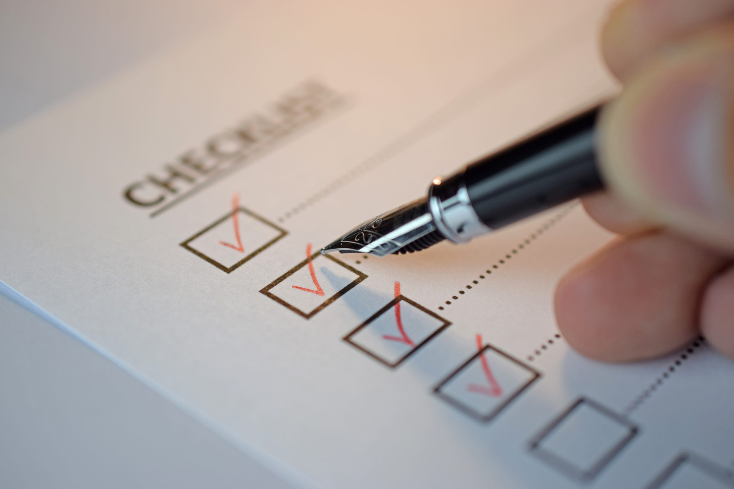 Checkliste Checkliste